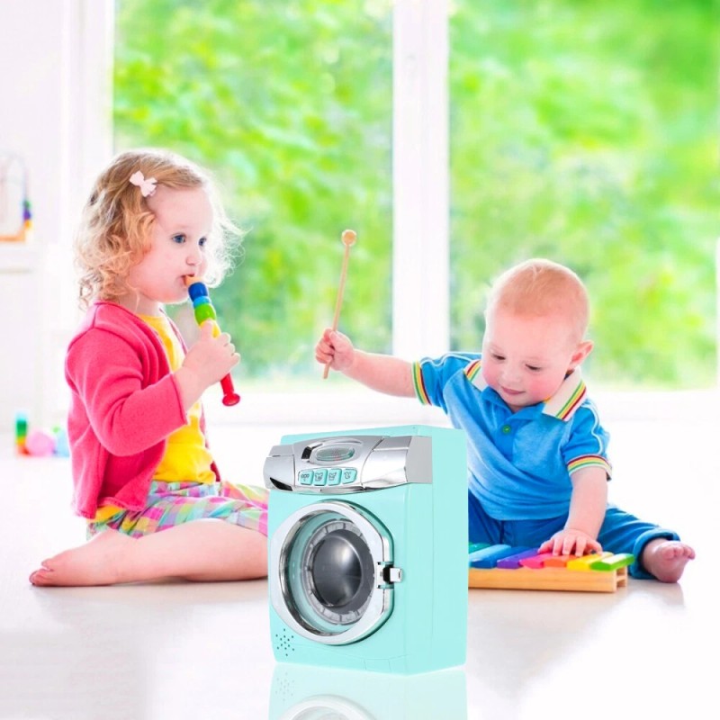 None Simulated Washing Machine Toy Kids Washer Dryer Playset Washer