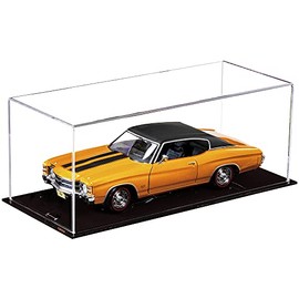 Better Display Cases Clear Acrylic 1:18 Model Car Display Case with Black Base (V63/A116)