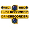 Isaac Trading Dash Cam Recording Sticker Sticker Sticker Waterproof Weatherproof