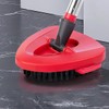 AIMALL 2PCS Triangular Floor Cleaning Brush, Red Universal Mop Head