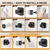 4 Pack Stainless Steel Suction Cup Hooks for Shower, Removable
