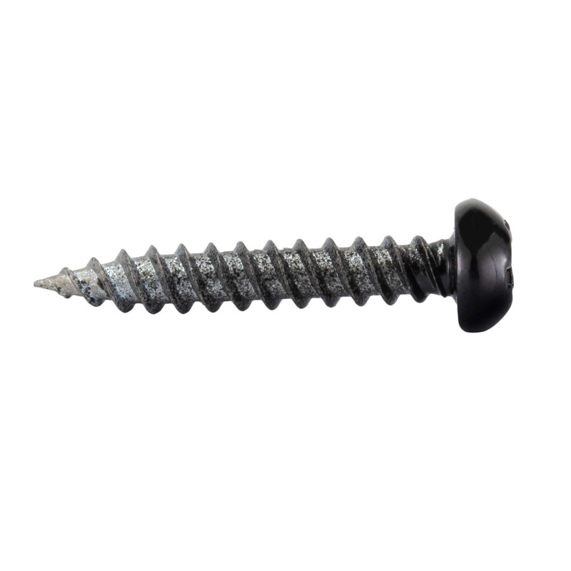 RecPro 8x1 Pan Head Metal RV Screws | Polar Black