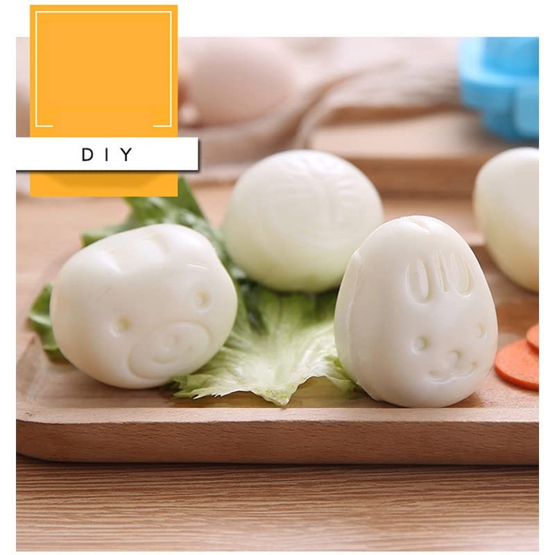 3Pcs Boiled Egg Mold Cute Cartoon 3D Egg Ring Mould