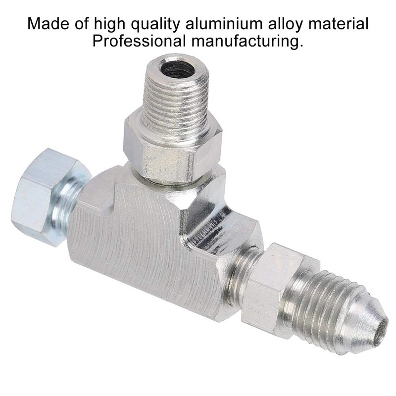 Qiilu Tee Adapter, 1/8" Npt Tee Fitting 3 Way 1/8"