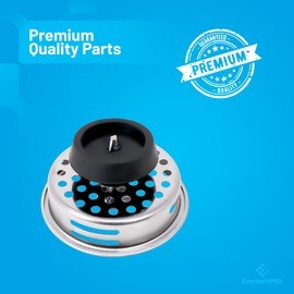 PLB22007 EvertechPRO Kitchen Sink Drain Basket Stainless Steel Flat Bottom 3-1/2", Durable Strainer with Rubber Sink Stopper Kitchen Sink Drain Strainer and Stopper