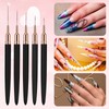 WLLHYF 5Pcs Nail Art Liner Brushes, Painting Nail Art Brushes