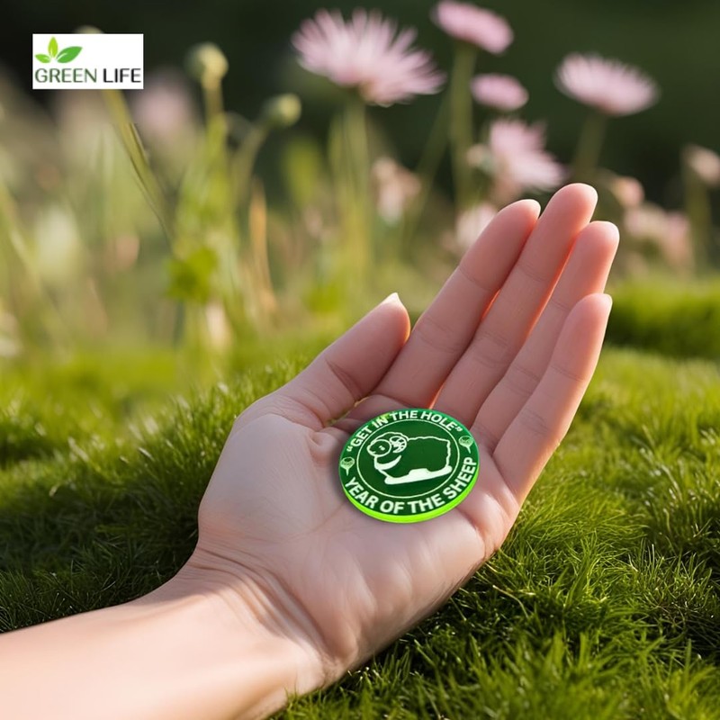 GreenLife Golf Marker, Fluorescent, Easy to See on Cloudy and