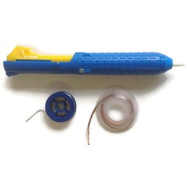 2' (2 Feet) Soldering Wire 60/40 rosin core (0.88mm diameter) + 5' (5 Feet) Solder wick 0.1" thickness + Desoldering Pump