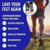 Bitly FlexAdapt Plantar Fasciitis Compression Socks for (1 Pair) –