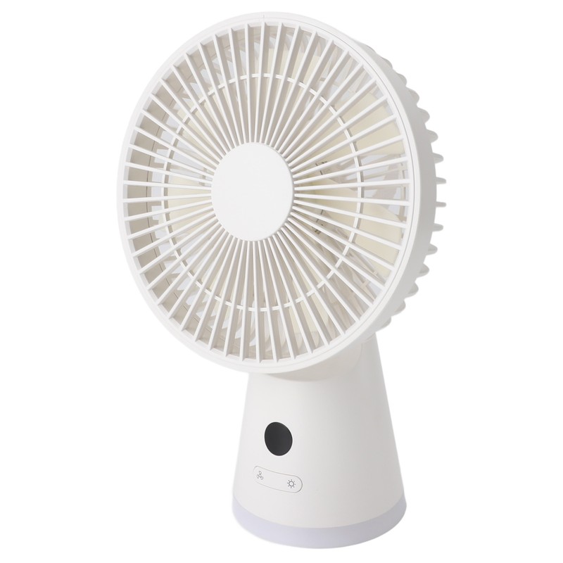 Desktop Fan Portable 5 Speed Power Display Quiet USB Rechargeable