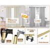 KAMANINA 1 Inch Double Curtain Rod 36 to 72 Inches