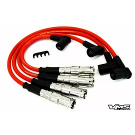 VMS RACING RED 10MM SPARK PLUG IGNITION WIRES FOR 98-01 VOLKSWAGEN VW BEETLE 2.0