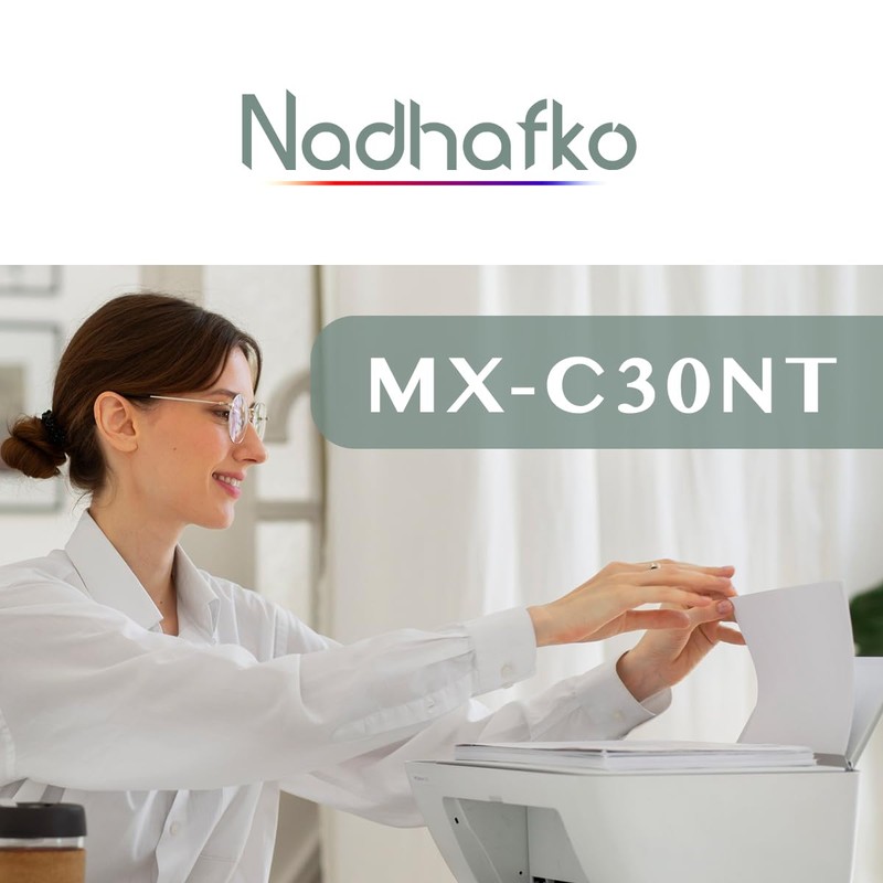 Nadhafko MX-C30NT-B MX-C30NT-C MX-C30NT-M MX-C30NT-Y Toner Cartridge 4-Pack