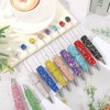 Liplustoyi 10Pcs Glitter Beadable Pen Full Rhinestone Fancy Pens for