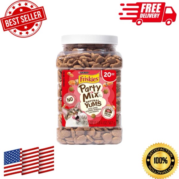 Purina Friskies Natural Cat Treats Party Mix Natural Yums With