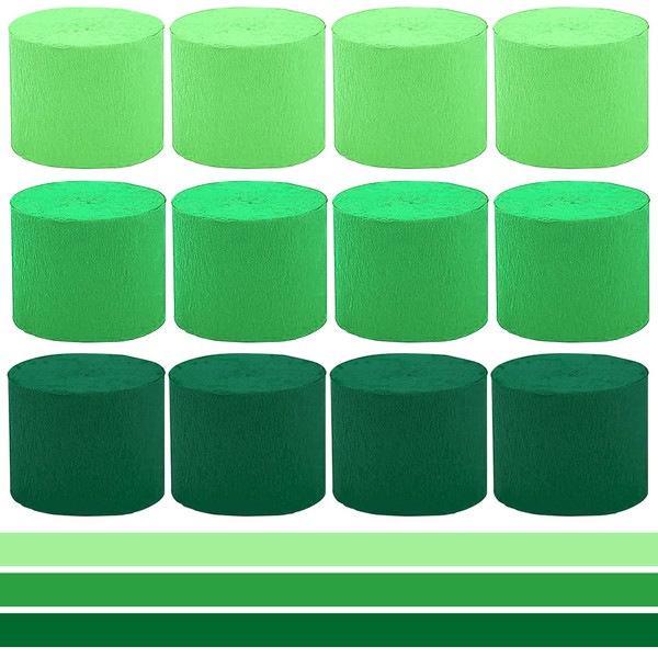 Crepe Paper Green Crepe Ribbons 4.5 cm x 25 m