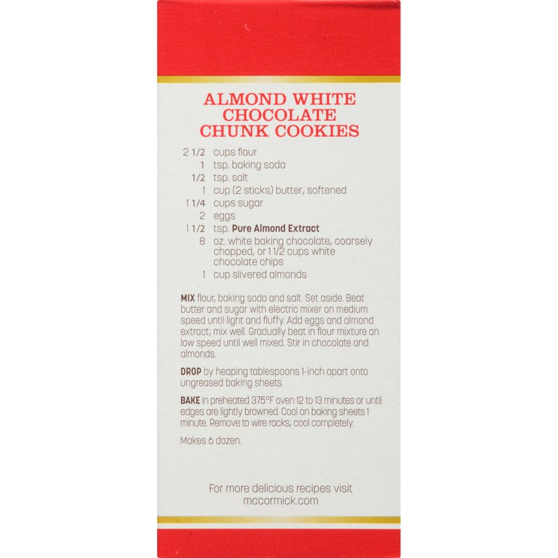 McCormick Pure Almond Extract, 2 OZ PACK 1