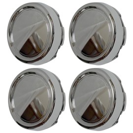 RiNan. Wheel Center Cap 2.9 inches (73 mm) 3.1 inches (79 mm) Iron Chin Sticker Hub Set of 4 Plated