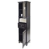 Winsome Wood Alps Tall Cabinet with Glass Door and Drawer