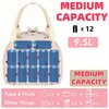 HOLADAWN Corduroy Insulated Lunch Bag for Women, Cute Cooler Lunch