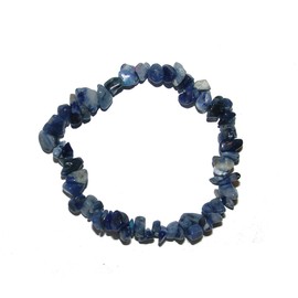 Joyas Janni SC-ARM-SP-20-SO-01 Sodalite Bracelet 19-20 cm on Stretch Band One Size Unprecious Metals Not Gemstone, Unprecious Metals, No Gemstone