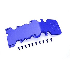 GPM Racing TMX1331R TRA T-Maxx Blue Aluminum 3mm Rear Skid Plate