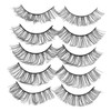 FOMIYES 5pairs Natural Look False Eyelashes Lash Extensions for Women