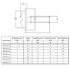 WELLOCKS Cabinet Pulls Knobs Screws M4 25-50mm 100 PCS Assortment
