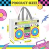 Locmeo 24 Pcs 80s90s Party Favor Bags Non Woven Retro