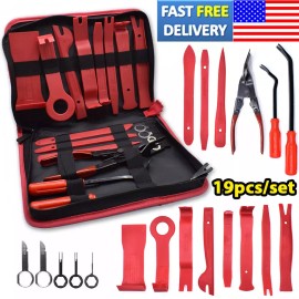 Unbranded 19Pcs Car Trim Removal Tool Kit Trimmer Interior Handle Door Pliers Remover Set