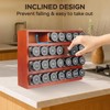 Bamboo Spice Rack Organizer with 28 Spice Jars, 780 Labels,