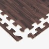 Forest Floor 3/8 Inch Thick Printed Foam Tiles, Premium Wood