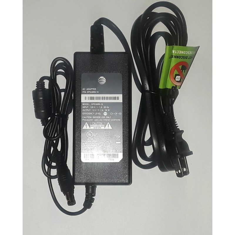 AT&T ATT AC Adapter Model EPS36R0-16,12V 3A,36 W