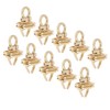 10Pcs Turn Lock Sturdy Durable Alloy Material Wide Classic Style