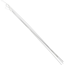 Aguja de cuentas superfinas ABOOFAN H93W1433QD27726GQVT8 – 5 pzas plata