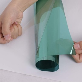 HOHOFILM Green Silver Mirror Window Film 17.7inches x 78.7inches One Way Daytime Privacy Window Tint Self Adhesive Solar Film Anti UV Heat Rejection for Residential