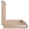 Rectangular Book Shaped Wooden Box with Lid & Bolt Closure