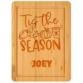 Tis The Season Bamboo Cutting Board Family Cutting Board, Nice Wedding Gift, Sentimental Family Gift, Unique Christmas Gift, Special Mom Gift