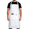 PB TECH Aprons Adjustable Bib Apron with 2 Pockets Unisex