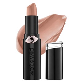 Wet n Wild Mega Last Matte Lip Color – Labial Mate de Larga Duración Tono Never Nude, Alta Pigmentación, Acabado Profesional, Vegano y Cruelty Free
