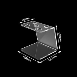 1 Piece Scissors Holder Salon Scissors Holder Acylic Scissors Holder Salon Shear Holder Salon Scissors Holder Rack 5 Holes Scissors Rack Holder for Barber Shop Office Home, Transparent