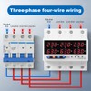 Jadeshay 3 Phase DIN Rails Voltmeter Ammeter Electricity Meter DIN