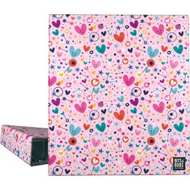 Grafoplás Ring Binder A4 | 4 Mixed Rings 40 mm | Bits&Bobs Pop Up Design Collection | Hearts | FSC Certified