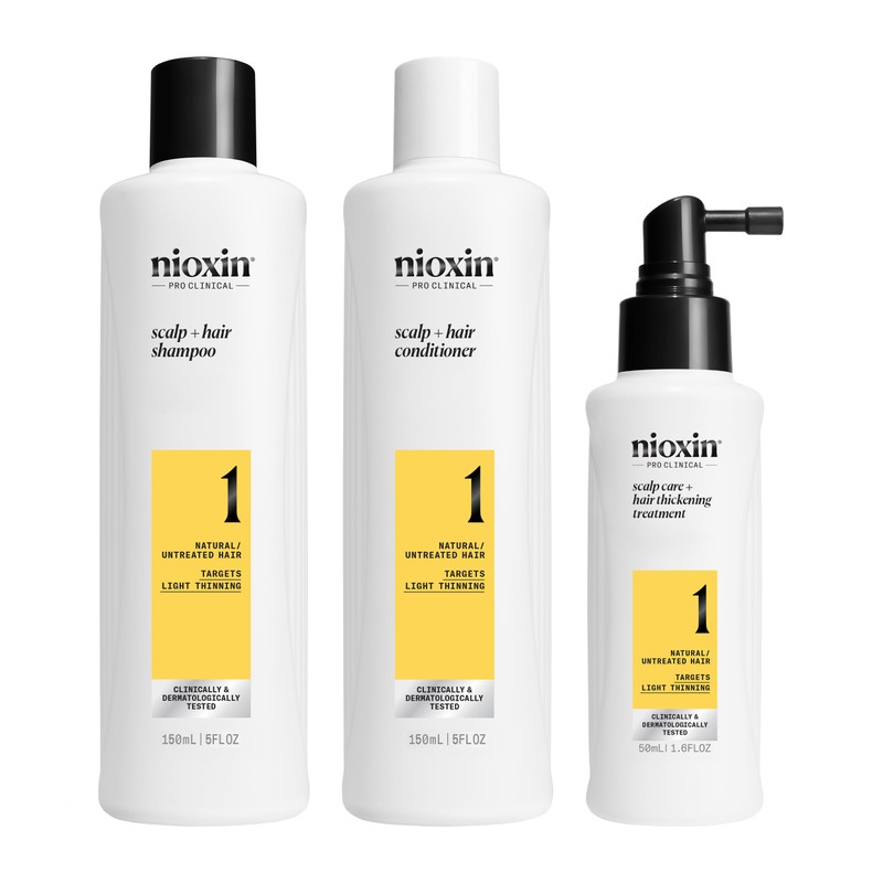 Nioxin Hair System Care Trial Kit, System 1 (Fine Hair/