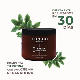 Tonico Vittale | Paso 5 Crema Para Peinar Unisex 400ml | Reparación Molecular GRPB | Protector Térmico y UV | Elimina Frizz | Reconstrucción de la Fib