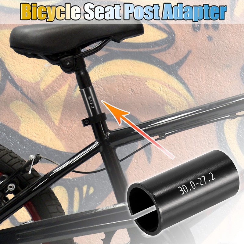 X AUTOHAUX 27.2 to 30.0mm Bicycle Bike Seat Post Tube