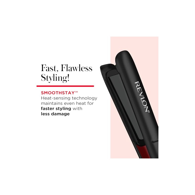 Revlon Alaciadora de 1" Smoothstay con Infusion de Coco