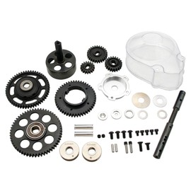 FLMLF Alloy 3 Speed Transmission Gear Kit for 1/5 HPI RV KM Baja 5B 5T 5SC Buggy Rc Car Parts (Transparent)
