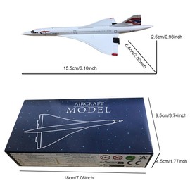 1: 400 Concorde British Airways Supersonic Aircraft Model Metal Diecast Limited Edition Collection Air Plane Model (Concorde British Airways)