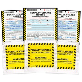 Tigoli Funny Fake Penalty Charge Notice Prank Set – Hilarious Joke Parking Ticket Gag with Realistic Envelope Wallet | Great Novelty Gift for Friends, Family & Co-Workers (3 Pack)